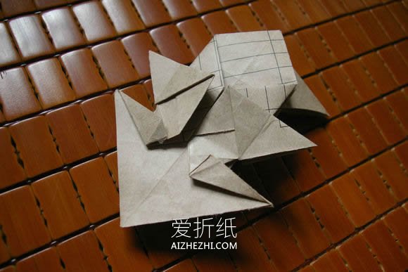 怎么折纸马伯纳犀牛图解 大师级犀牛折法步骤- www.aizhezhi.com