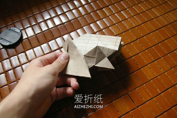 怎么折纸马伯纳犀牛图解 大师级犀牛折法步骤- www.aizhezhi.com