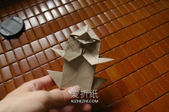 怎么折纸马伯纳犀牛图解 大师级犀牛折法步骤- www.aizhezhi.com