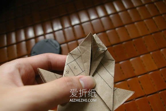 怎么折纸马伯纳犀牛图解 大师级犀牛折法步骤- www.aizhezhi.com