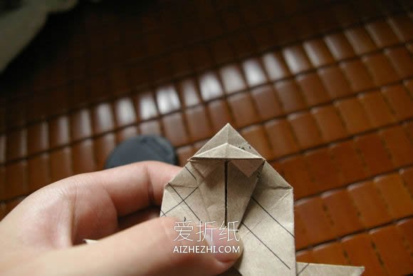 怎么折纸马伯纳犀牛图解 大师级犀牛折法步骤- www.aizhezhi.com