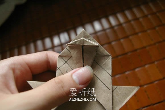 怎么折纸马伯纳犀牛图解 大师级犀牛折法步骤- www.aizhezhi.com