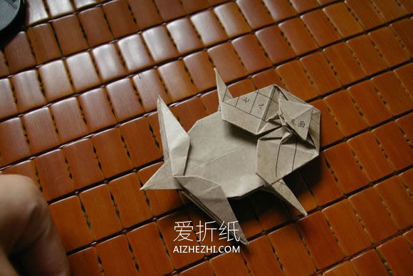 怎么折纸马伯纳犀牛图解 大师级犀牛折法步骤- www.aizhezhi.com