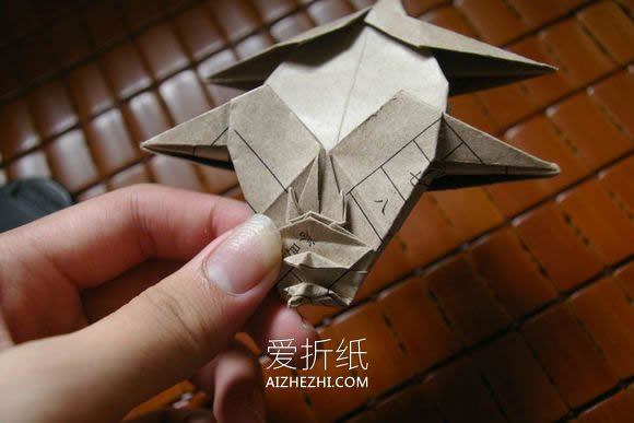 怎么折纸马伯纳犀牛图解 大师级犀牛折法步骤- www.aizhezhi.com