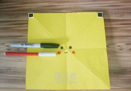 怎么简单折纸皮卡丘 儿童皮卡丘的折法图解- www.aizhezhi.com