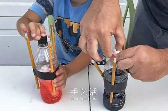 小苏打和醋的化学小实验：“一飞冲天”- www.aizhezhi.com