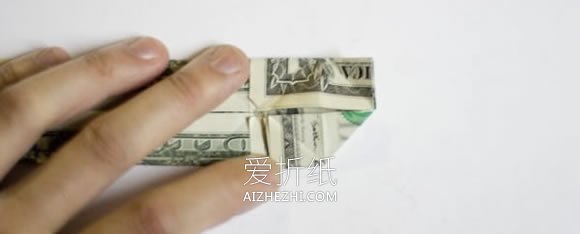 怎么折纸心连心图解 美元折心连心的折法- www.aizhezhi.com