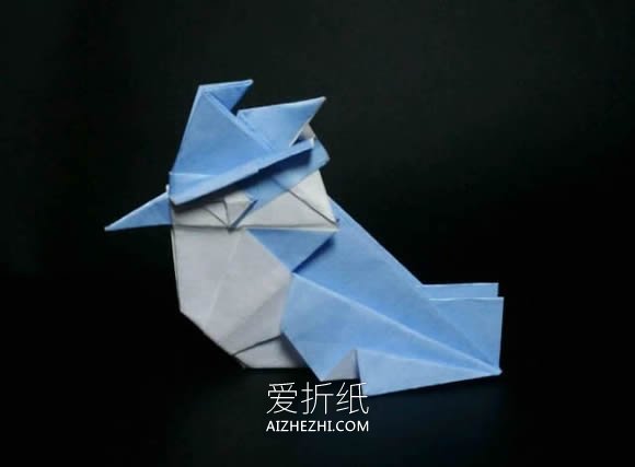 怎么折纸立体翠鸟图解 手工折翠鸟的详细过程- www.aizhezhi.com