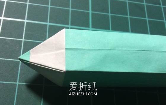 怎么折纸铅笔的方法 立体铅笔的折法步骤图- www.aizhezhi.com