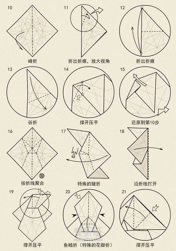 怎么折纸站立的兔子 复杂手工立体兔子的折法- www.aizhezhi.com