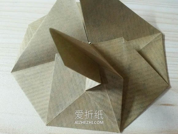 怎么折纸WIFI信号标志 手工WIFI信号折法图解- www.aizhezhi.com