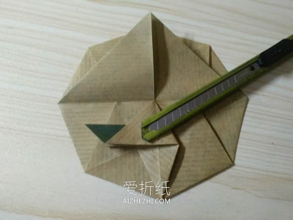 怎么折纸WIFI信号标志 手工WIFI信号折法图解- www.aizhezhi.com