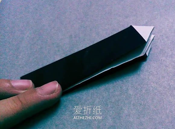 怎么折纸弹簧刀图解 可折叠小刀的折法过程- www.aizhezhi.com