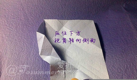 怎么折纸焰尾方块猫 手工卡通猫咪的折法图解- www.aizhezhi.com