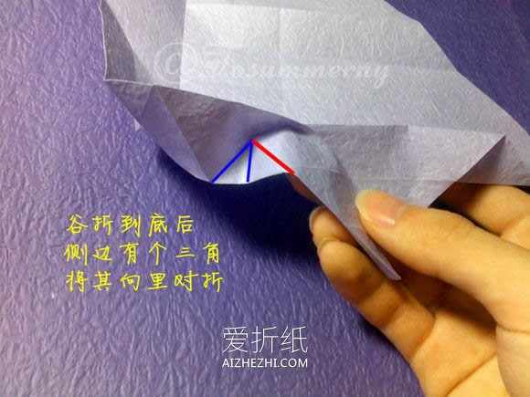 怎么折纸焰尾方块猫 手工卡通猫咪的折法图解- www.aizhezhi.com