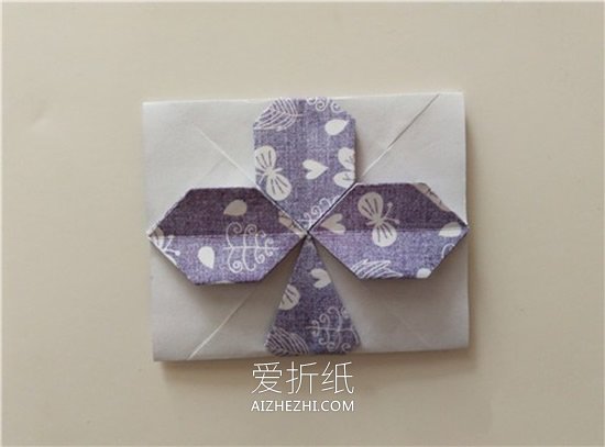 怎么折纸扑克牌黑桃、梅花花色的方法图解- www.aizhezhi.com