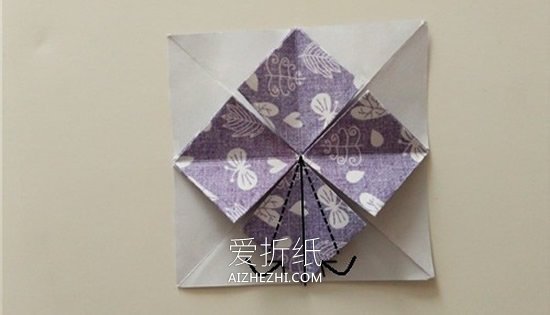 怎么折纸扑克牌黑桃、梅花花色的方法图解- www.aizhezhi.com