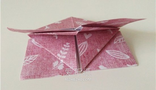 怎么折纸扑克牌方片、红桃花色的方法图解- www.aizhezhi.com