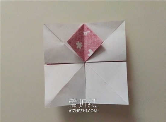 怎么折纸扑克牌方片、红桃花色的方法图解- www.aizhezhi.com