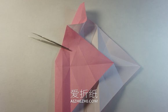 怎么折纸漂亮女生图解 复杂女孩子的折法步骤- www.aizhezhi.com