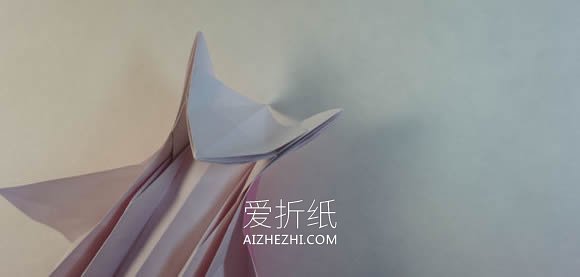 怎么折纸漂亮女生图解 复杂女孩子的折法步骤- www.aizhezhi.com