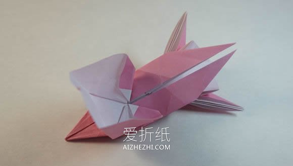 怎么折纸漂亮女生图解 复杂女孩子的折法步骤- www.aizhezhi.com