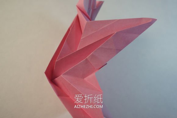 怎么折纸漂亮女生图解 复杂女孩子的折法步骤- www.aizhezhi.com