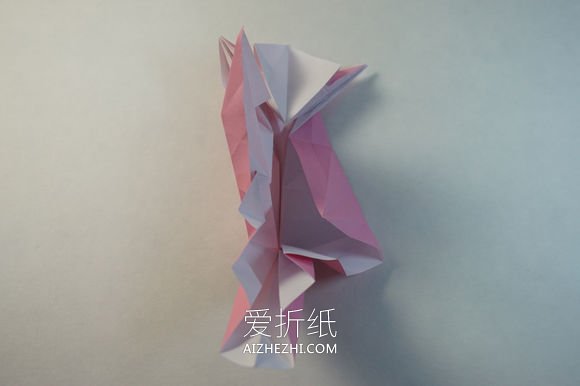 怎么折纸漂亮女生图解 复杂女孩子的折法步骤- www.aizhezhi.com