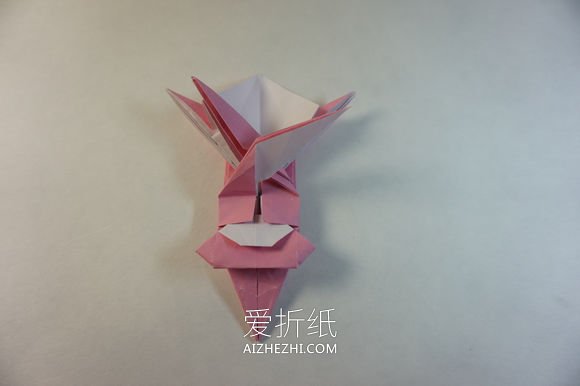 怎么折纸漂亮女生图解 复杂女孩子的折法步骤- www.aizhezhi.com