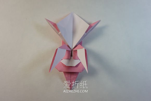 怎么折纸漂亮女生图解 复杂女孩子的折法步骤- www.aizhezhi.com