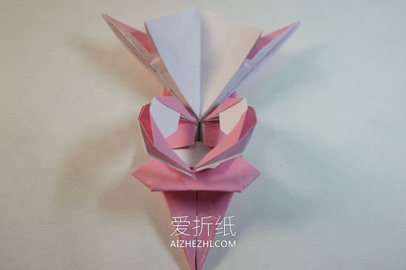 怎么折纸漂亮女生图解 复杂女孩子的折法步骤- www.aizhezhi.com