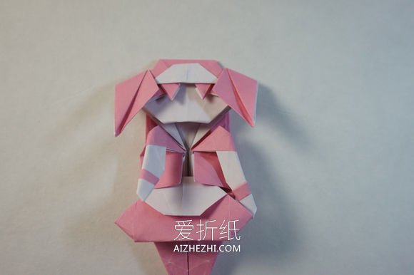 怎么折纸漂亮女生图解 复杂女孩子的折法步骤- www.aizhezhi.com