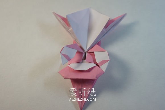 怎么折纸漂亮女生图解 复杂女孩子的折法步骤- www.aizhezhi.com