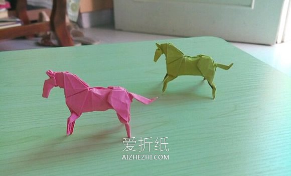 怎么折小松英夫的马 超复杂立体马的折法图解- www.aizhezhi.com