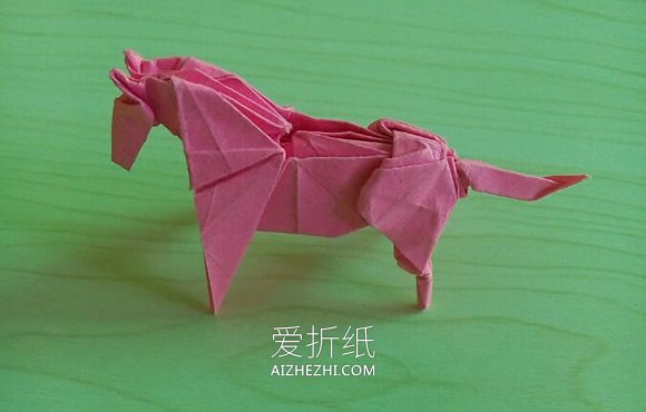 怎么折小松英夫的马 超复杂立体马的折法图解- www.aizhezhi.com