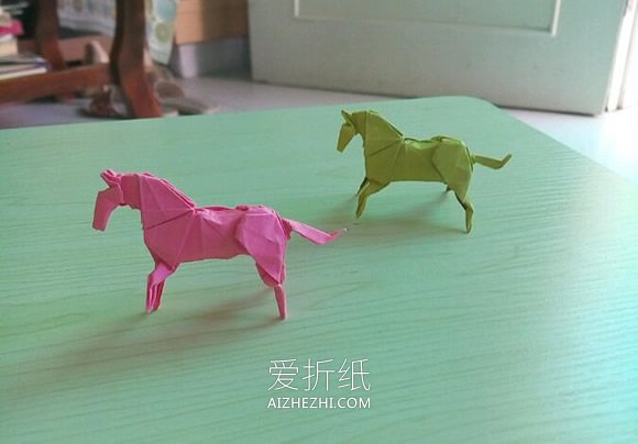 怎么折小松英夫的马 超复杂立体马的折法图解- www.aizhezhi.com