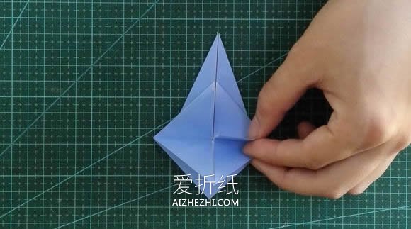 怎么折纸短发女生头像 手工女孩头部的折法- www.aizhezhi.com