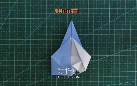 怎么折纸短发女生头像 手工女孩头部的折法- www.aizhezhi.com