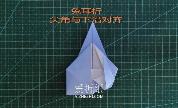 怎么折纸短发女生头像 手工女孩头部的折法- www.aizhezhi.com