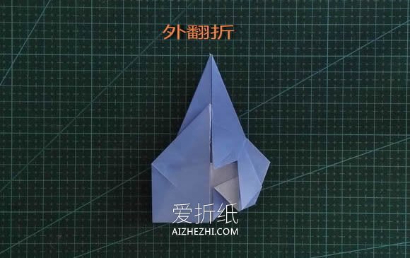 怎么折纸短发女生头像 手工女孩头部的折法- www.aizhezhi.com