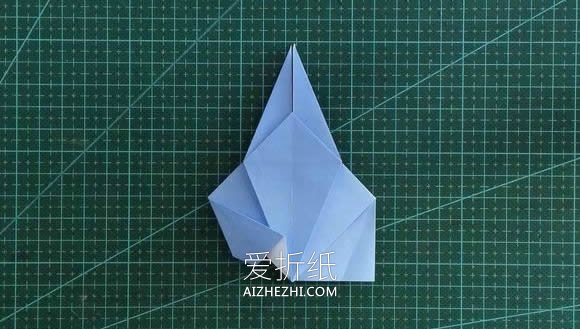 怎么折纸短发女生头像 手工女孩头部的折法- www.aizhezhi.com