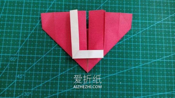 怎么折纸LOVE文字爱心 手工LOVE爱心折法图解- www.aizhezhi.com