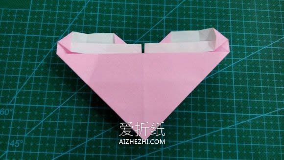 怎么折纸LOVE文字爱心 手工LOVE爱心折法图解- www.aizhezhi.com