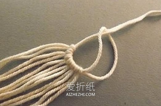 怎么编织花型杯垫图解 手工绳编花朵杯垫方法- www.aizhezhi.com