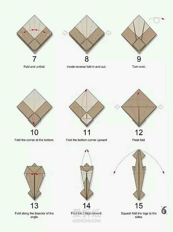 怎么折纸白鹭的方法 立体白鹭的折法步骤图- www.aizhezhi.com