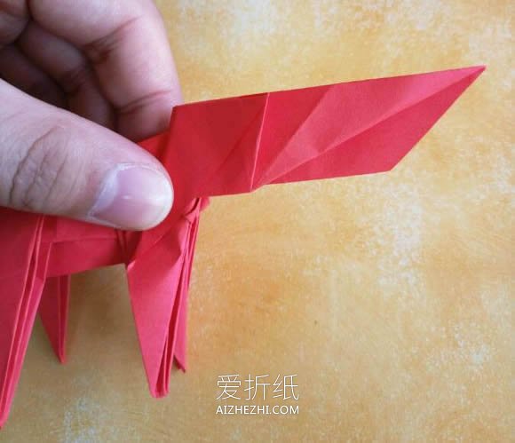 怎么折纸逼真的狗狗 复杂立体狗狗的折法图解- www.aizhezhi.com