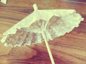 怎么折纸油纸伞的方法 手工油纸伞的折法图解