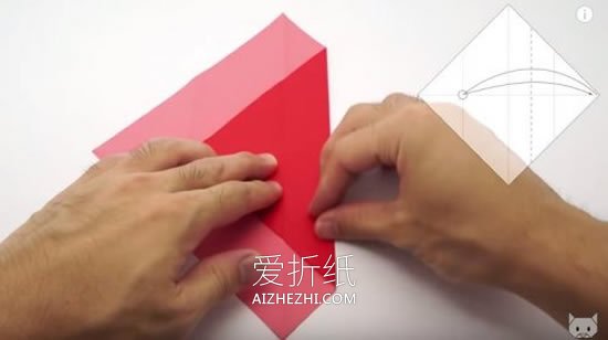 怎么折纸情书信封图解 手工爱心信封的折法- www.aizhezhi.com