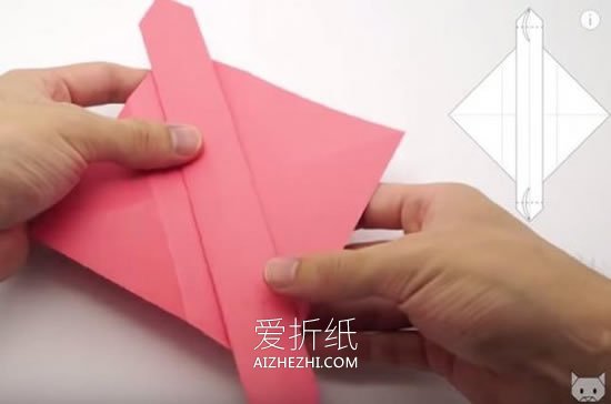 怎么折纸情书信封图解 手工爱心信封的折法- www.aizhezhi.com