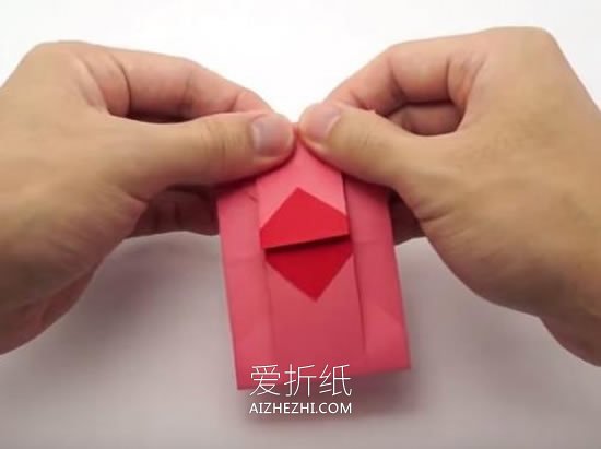 怎么折纸情书信封图解 手工爱心信封的折法- www.aizhezhi.com